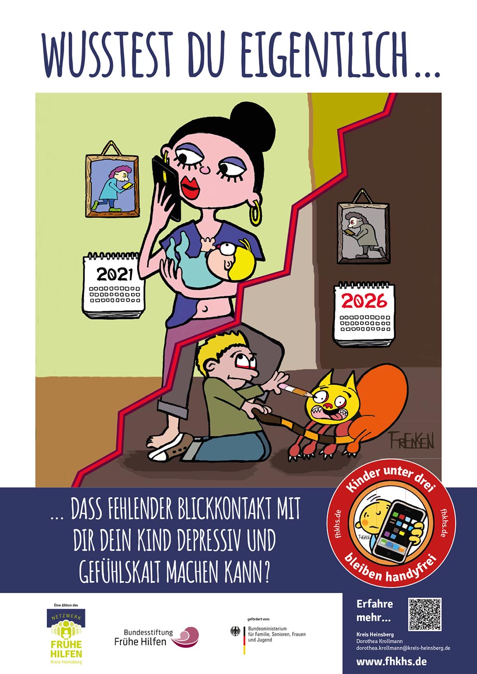 Vorschaubild Frühe Hilfen – Kinder unter drei bleiben handyfrei – Plakat 5 "Empathie"