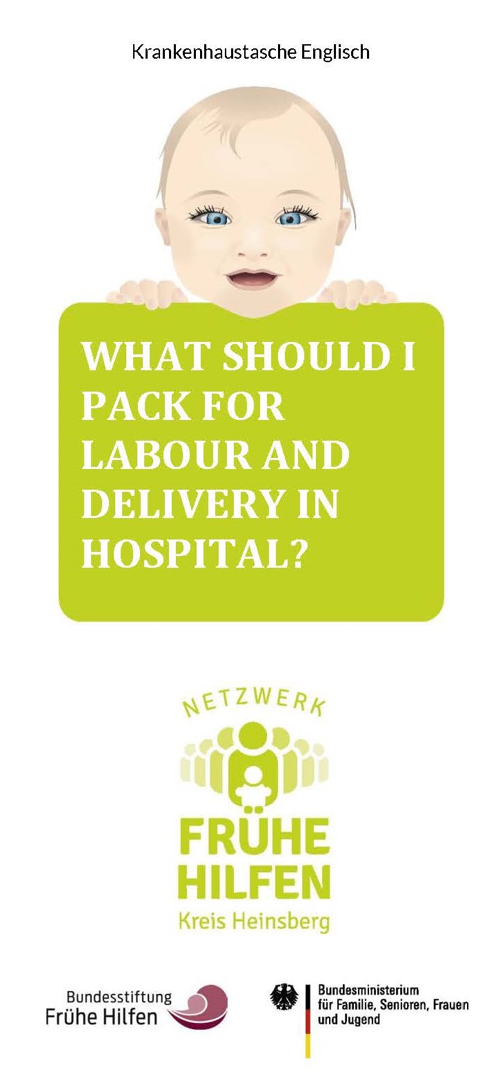 Vorschaubild Flyer "What should I pack for labour and delivery in hospital"