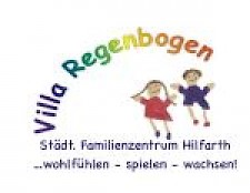 städt. Familienzentrum Hilfarth "Villa Regenbogen" Logo
